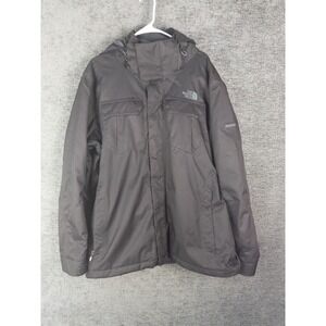 The North Face 3 in 1 Jacket Mens XL Black Hyvent Parka Hooded Logo pv 388199